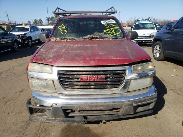 1GTDS136548154518 - 2004 GMC CANYON RED photo 5