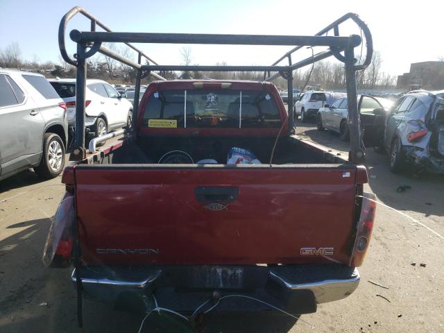 1GTDS136548154518 - 2004 GMC CANYON RED photo 6