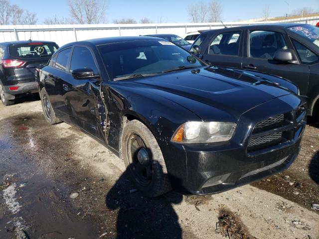 2C3CDXAG3DH604184 - 2013 DODGE CHARGER POLICE BLACK photo 4