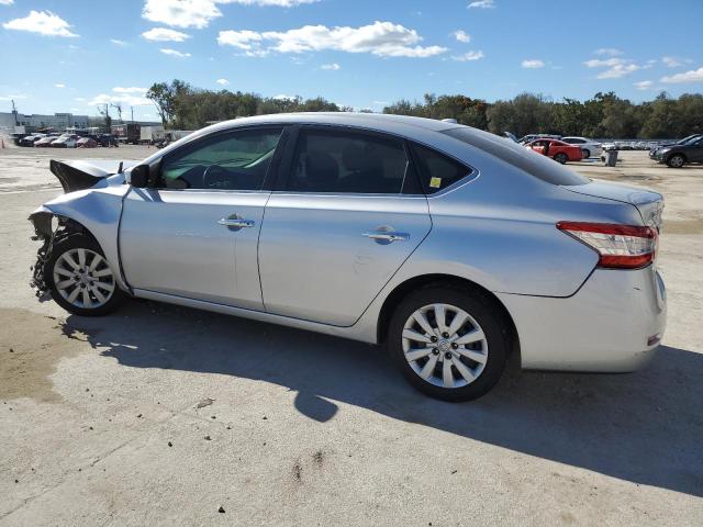 3N1AB7AP0FY234093 - 2015 NISSAN SENTRA S SILVER photo 2