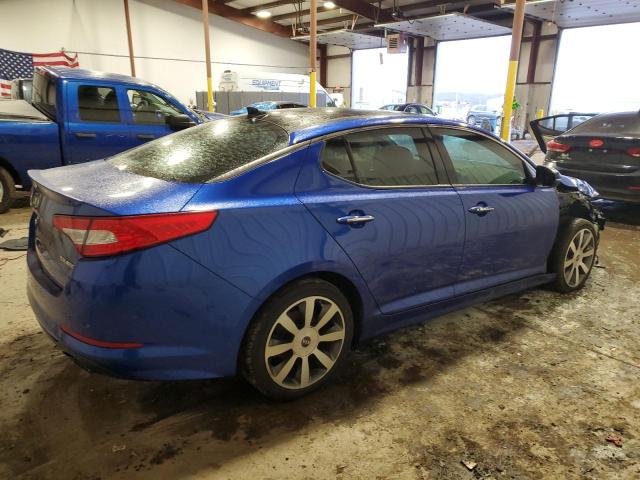 5XXGR4A61DG127830 - 2013 KIA OPTIMA SX BLUE photo 3