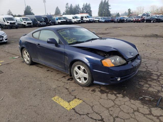 KMHHM65D74U126615 - 2004 HYUNDAI TIBURON BLUE photo 4