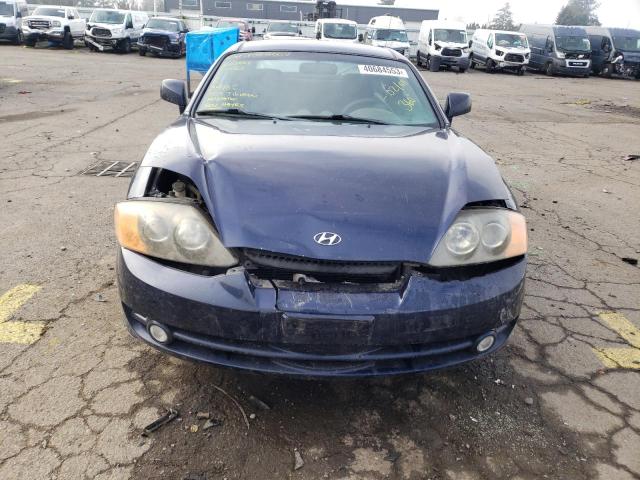 KMHHM65D74U126615 - 2004 HYUNDAI TIBURON BLUE photo 5