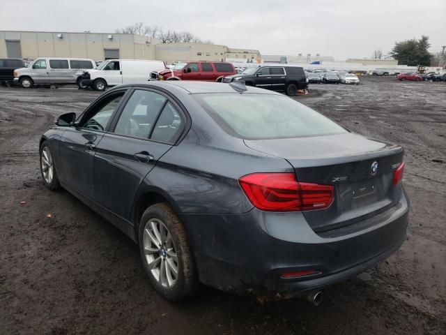 WBA8A3C54JK763781 - 2018 BMW 320 XI CHARCOAL photo 2