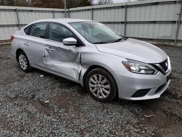 3N1AB7AP3HY262974 - 2017 NISSAN SENTRA S SILVER photo 4