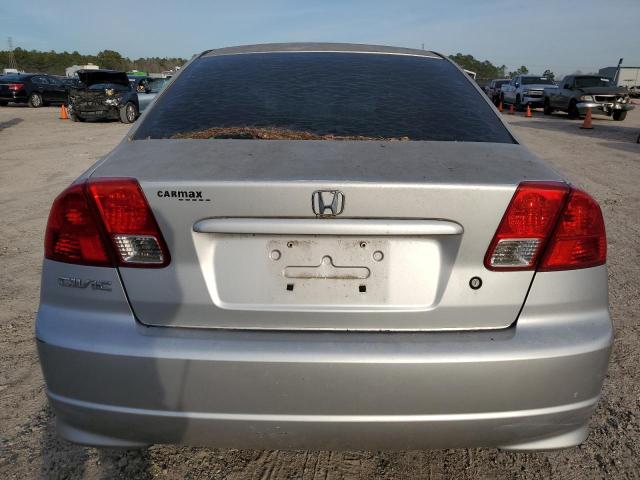 2HGES16314H592776 - 2004 HONDA CIVIC DX VP SILVER photo 6