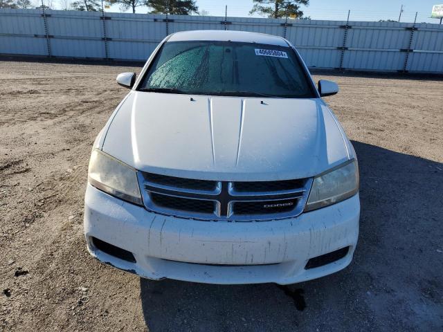 1C3CDZCB7CN196243 - 2012 DODGE AVENGER SXT WHITE photo 5