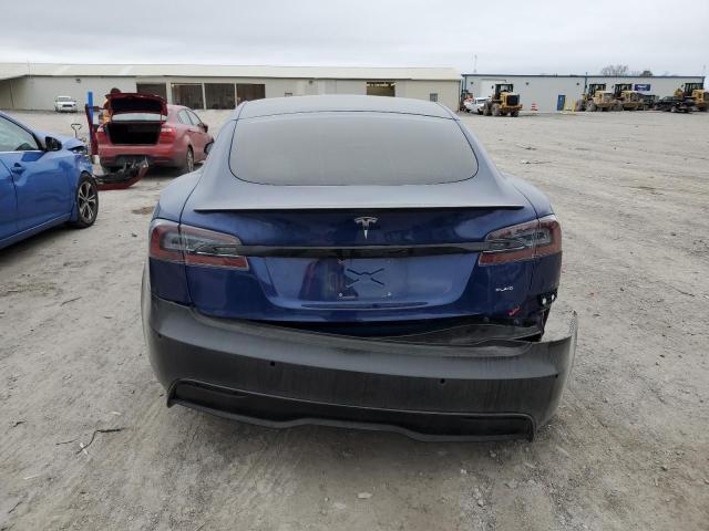 5YJSA1E60MF436332 - 2021 TESLA MODEL S Կապույտ լուսանկար 6