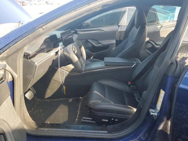 5YJSA1E60MF436332 - 2021 TESLA MODEL S Կապույտ լուսանկար 7