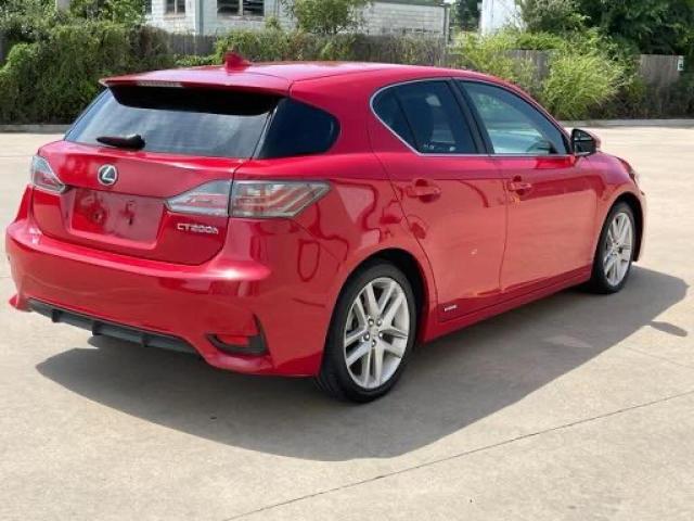 JTHKD5BH8E2177144 - 2014 LEXUS CT 200 RED photo 4