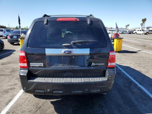 1FMCU4K36BKB91247 - 2011 FORD ESCAPE HYBRID BLACK photo 6