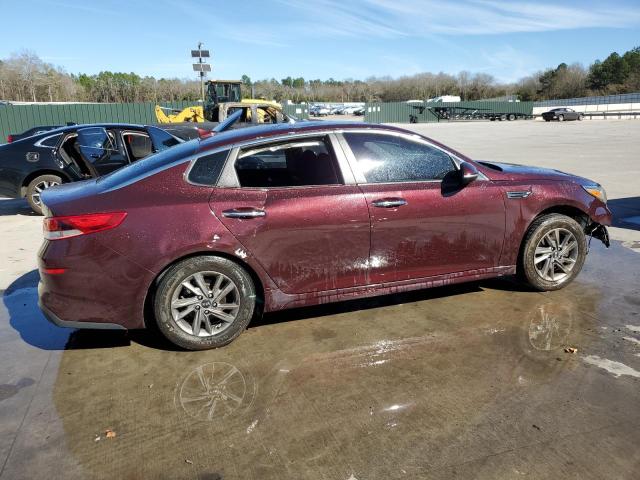 5XXGT4L32LG381761 - 2020 KIA OPTIMA LX BURGUNDY photo 3