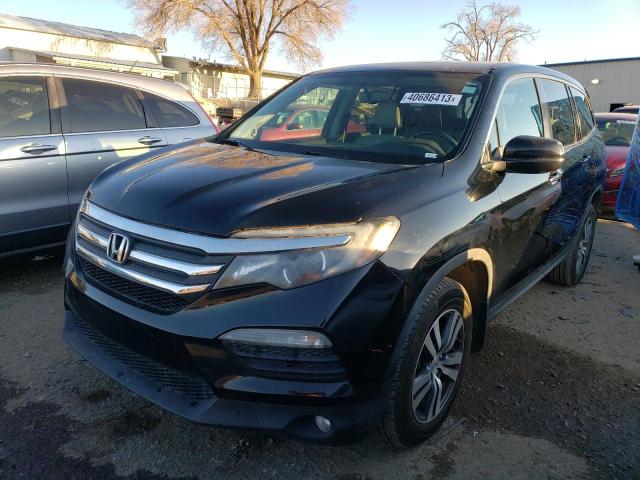 5FNYF6H73HB006619 - 2017 HONDA PILOT EXLN BLACK photo 1