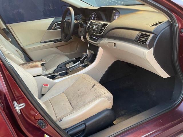 1HGCR2F39FA052232 - 2015 HONDA ACCORD LX MAROON photo 5