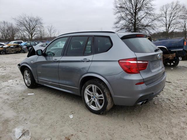 5UXWX9C52E0D36467 - 2014 BMW X3 XDRIVE28I GRAY photo 2