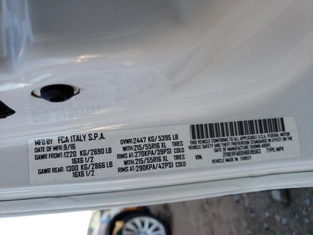 ZFBERFABXH6E18563 - 2017 RAM PROMASTER WHITE photo 13