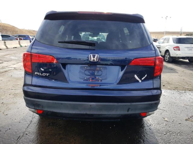 5FNYF5H66GB048556 - 2016 HONDA PILOT EXL BLUE photo 6