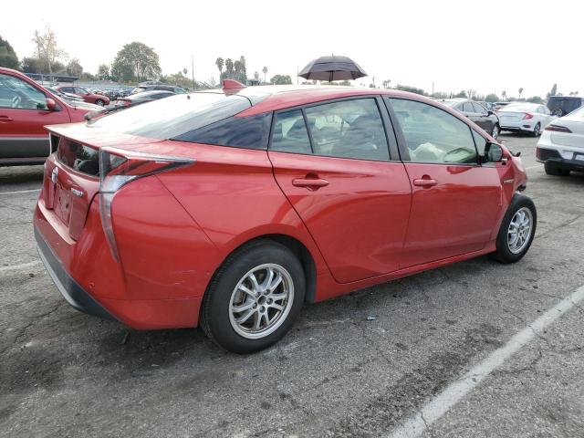 JTDKBRFU7H3568208 - 2017 TOYOTA PRIUS RED photo 3