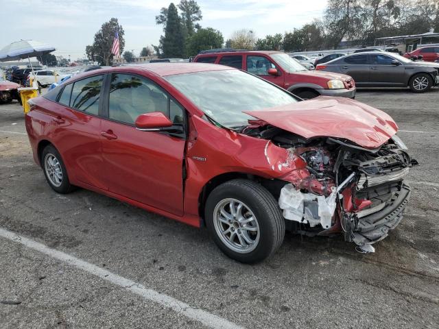 JTDKBRFU7H3568208 - 2017 TOYOTA PRIUS RED photo 4