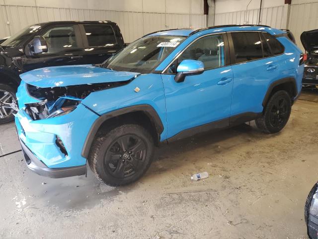 2T3P1RFVXKW083535 - 2019 TOYOTA RAV4 XLE BLUE photo 1