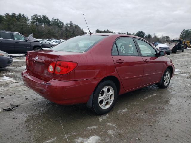 2T1BR32E26C585090 - 2006 TOYOTA COROLLA CE RED photo 3