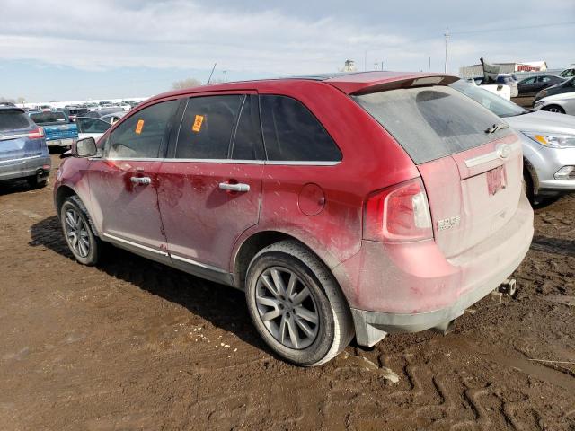 2FMDK4KC4BBA42856 - 2011 FORD EDGE LIMITED RED photo 2