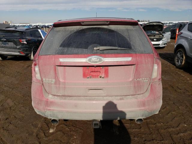 2FMDK4KC4BBA42856 - 2011 FORD EDGE LIMITED RED photo 6