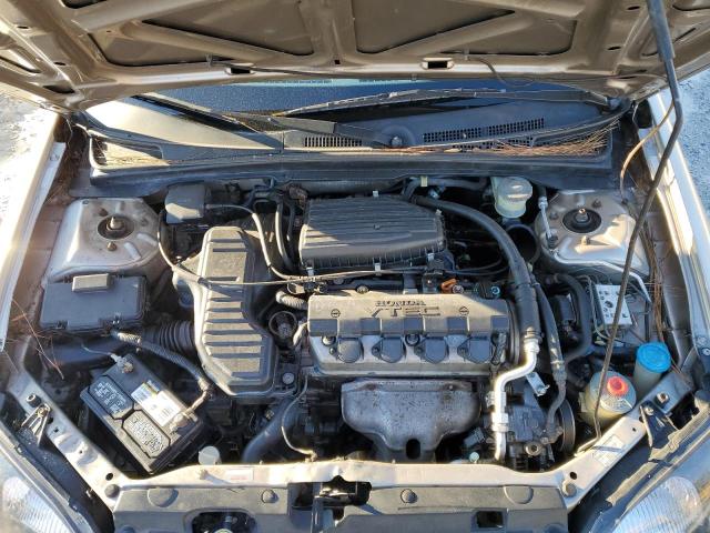 1HGES26892L036510 - 2002 HONDA CIVIC EX SILVER photo 11