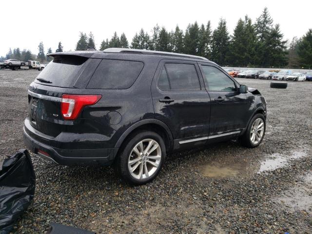 1FM5K8D84KGA15640 - 2019 FORD EXPLORER XLT BLACK photo 3