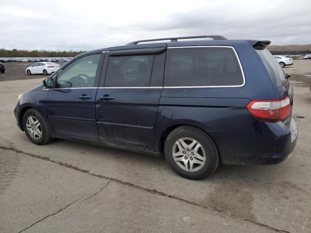 5FNRL38477B024220 - 2007 HONDA ODYSSEY EX BLUE photo 2