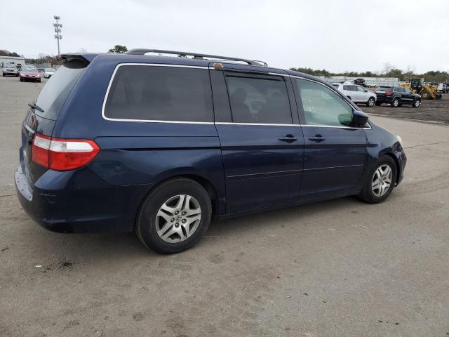 5FNRL38477B024220 - 2007 HONDA ODYSSEY EX BLUE photo 3