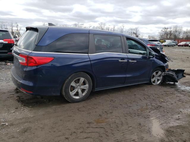 5FNRL6H77JB034801 - 2018 HONDA ODYSSEY EXL BLUE photo 3