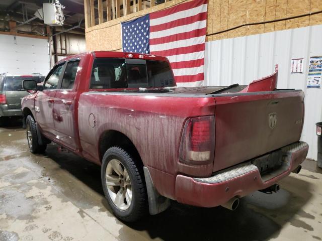 1C6RR7HT6DS725785 - 2013 RAM 1500 SPORT RED photo 2