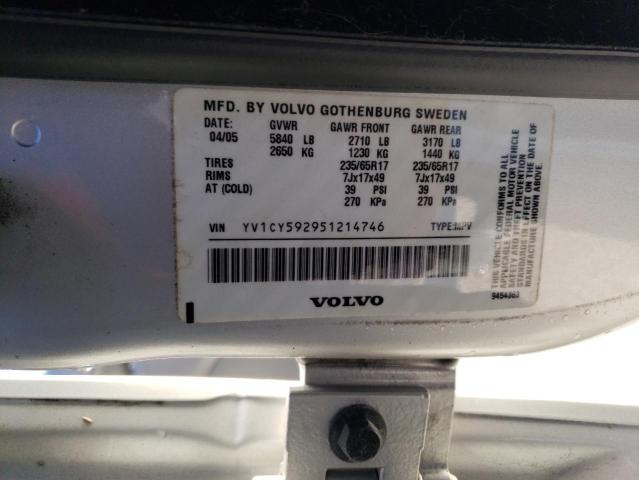 YV1CY592951214746 - 2005 VOLVO XC90 SILVER photo 13