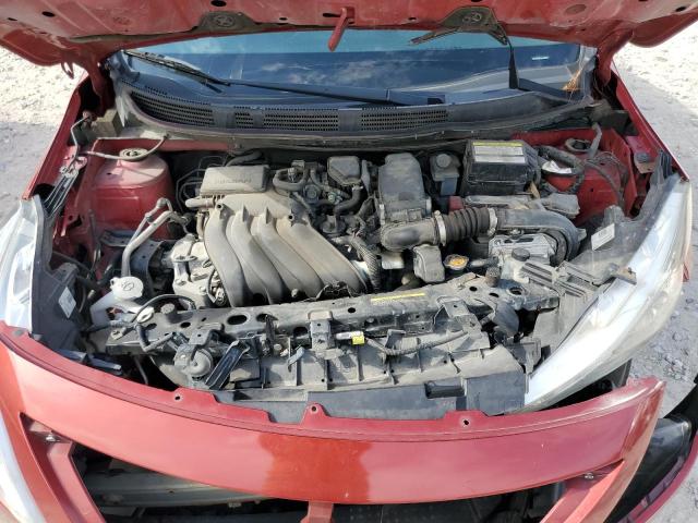 3N1CN7AP8JL802922 - 2018 NISSAN VERSA S RED photo 11