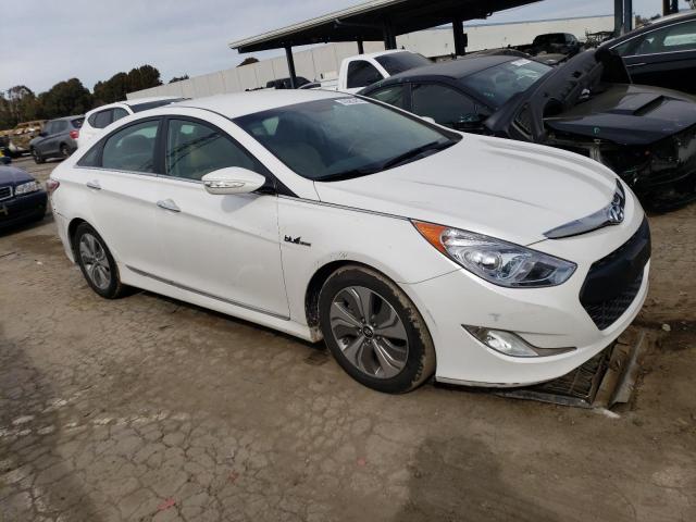 KMHEC4A42DA101588 - 2013 HYUNDAI SONATA HYBRID WHITE photo 4