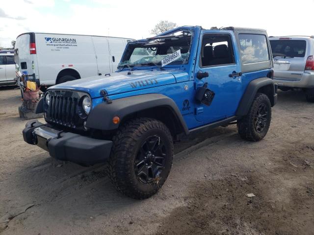 1C4AJWAG2FL530302 - 2015 JEEP WRANGLER SPORT BLUE photo 1