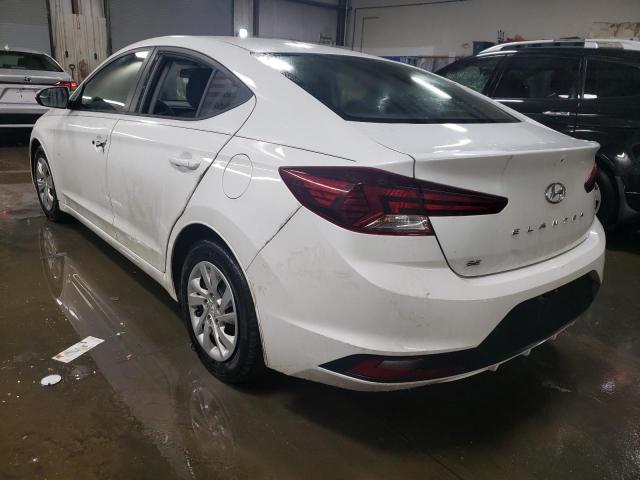 5NPD74LF8KH428988 - 2019 HYUNDAI ELANTRA SE WHITE photo 2