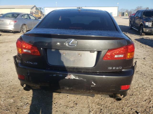 JTHBK262072046738 - 2007 LEXUS IS 250 BLACK photo 6