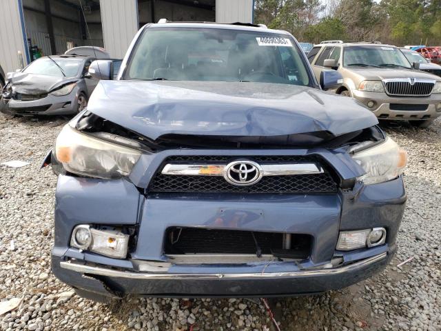 JTEBU5JR4B5047766 - 2011 TOYOTA 4RUNNER SR5 BLUE photo 5