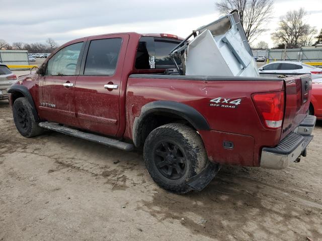 1N6BA07B46N532907 - 2006 NISSAN TITAN XE RED photo 2