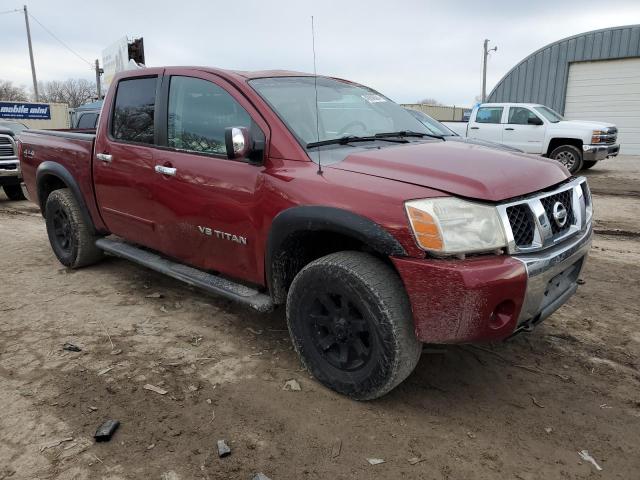 1N6BA07B46N532907 - 2006 NISSAN TITAN XE RED photo 4