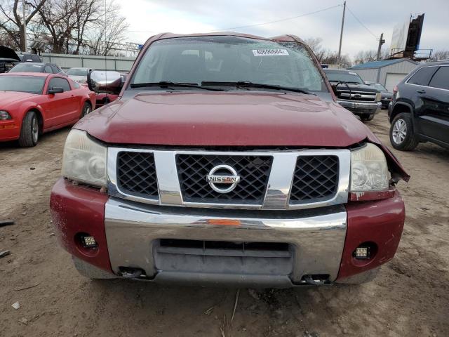 1N6BA07B46N532907 - 2006 NISSAN TITAN XE RED photo 5