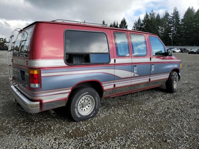 1FDEE14H1RHB90060 - 1994 FORD ECONOLINE E150 VAN RED photo 3