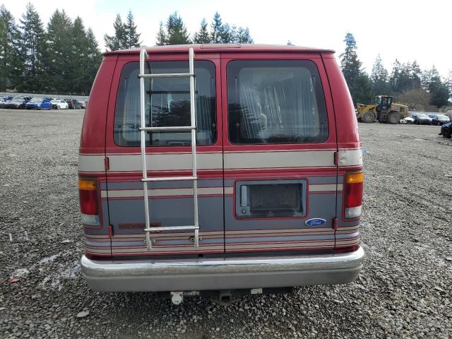 1FDEE14H1RHB90060 - 1994 FORD ECONOLINE E150 VAN RED photo 6