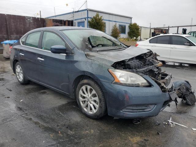 3N1AB7AP3EL630384 - 2014 NISSAN SENTRA S BLUE photo 4