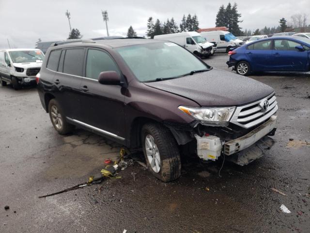 5TDBK3EH5DS227870 - 2013 TOYOTA HIGHLANDER BASE Марун фото 4