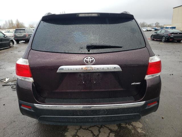 5TDBK3EH5DS227870 - 2013 TOYOTA HIGHLANDER BASE Марун фото 6