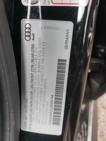 WAUH3AFC5JN096744 - 2018 AUDI A6 PRESTIGE 黑色 照片 12