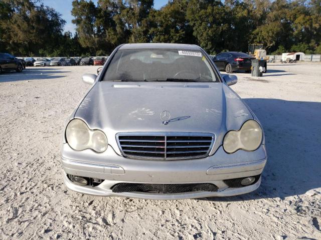 WDBRF40J45F646179 - 2005 MERCEDES-BENZ C 230K SPORT SEDAN SILVER photo 5